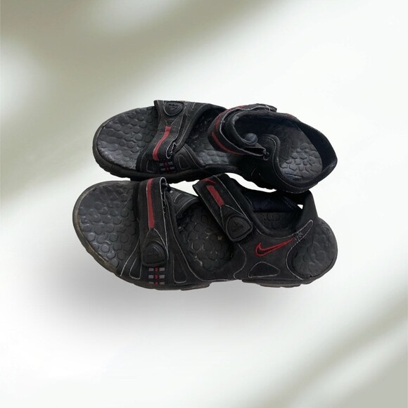 ACG Nike Hiking Sandals Men’s Sz. 12 Black/Red EUC - Picture 3 of 8